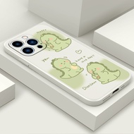 Case Honor X9A 5G X7A X8A X7 X6 X8 5G X8 4G 8X 9X PRO MF065A Green Dinosaur Silicone fall resistant 