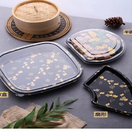 Sushi Takeaway Box Sushi Box Sushi Box Sushi Takeaway Box New Style Disposable Fan-Shaped Square Box