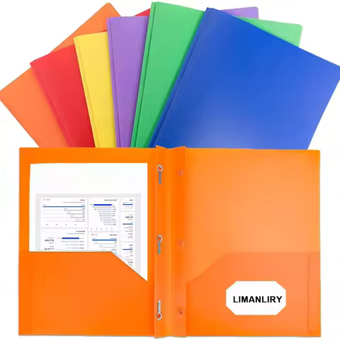 A4 Double Pocket Folder Bilateral L-Shaped Two-Page Folder Flap Pocket Pants Cover Folder Thickened