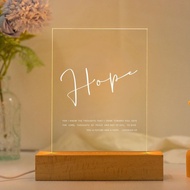 賜平安的意念 耶利米書29:11 恩典之光 聖經經文LED燈 經文禮物