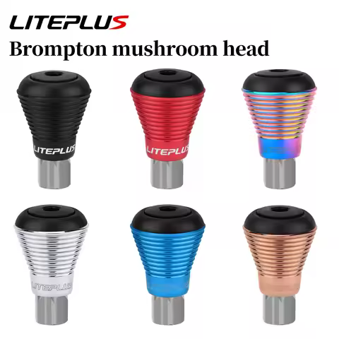 LITEPLUS Bicycle Seatpost Stop for Brompton Folding Bike 22G Mushroom Head Seat Tube Stopdisk Foldin