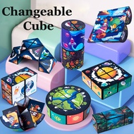 Shape Changeable Cube Infinite Folding Rubiks Cube 3D Magic Cube Fidget Toys for Kids