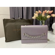 Charles & Keith Charles&Keith's Holo Purple Shoulder Bag