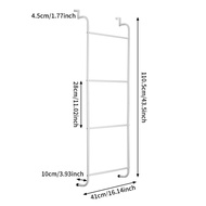 4 Tier Iron Towel Rack Over Door Organizer – Space-Saving Design