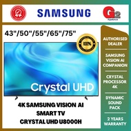 SAMSUNG 65" INCH CRYSTAL UHD U8000H 4K SAMSUNG VISION AI SMART TV - UA65U8000HKXXM