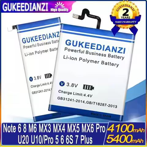 Replacement Battery for Meizu U20 U10/Pro 5 6 6s 7 plus/Note 6 8 M6 M721Q/MX3 MX4 MX5 MX6 Pro for Me