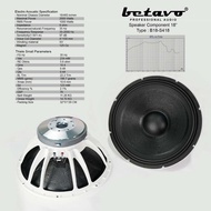Speaker komponen betavo b18 s418 original 18 inch Component B18S418