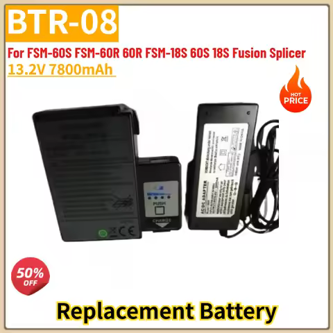 BTR-08 High Quality Battery 13.2V 7800mAh for FSM-60S FSM-60R 60R FSM-18S 60S 18S Fusion Splicer Bra