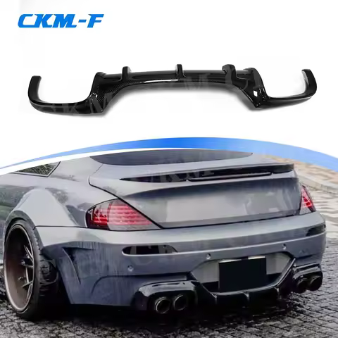 Carbon Fiber Rear Bumper Lip Bodykits Diffuser Car Accessories for BMW 6 Series E63 E64 M6 2006 2007