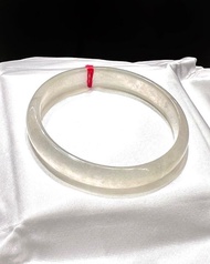 天然翡翠 緬甸翡翠 A玉 玉鐲 • 冰玻種淡黃月光黃翡翠福鐲