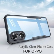 Case Oppo a98 5G Shockproof Clear Back Soft Edge Hard PC+TPU a98 Phone Scratch-Resistant