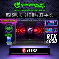 PRE-ORDER | MSI Laptop Sword 16 HX B14VEKG-441SG Gaming Laptop / Intel Core i7 processor 14650HX / GeForce RTX 4050