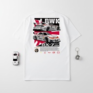 KARIMAKE T-Shirt Distro Unisex Car Image MAZDA RX-7 RX7 LBWK LIBERTY WALK V2 Baju T Shirt Lelaki T S