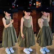 Dress Sleeveless Lovely Squash Gray Color for Girls 8-20kg DT1303