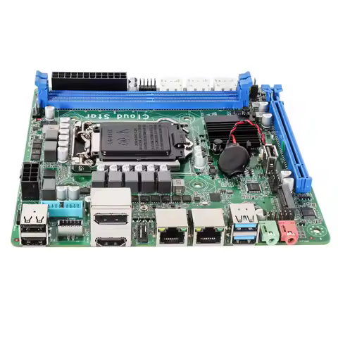 B560 NAS ITX 6-seat Black Synology Industrial Control Computer Soft Routing Storage Server 10th to 1