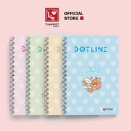 Sổ lò xo ruột chấm B5 TUANVIET BOOKS 180 trang Dotline chủ đề Molang phù hợp ghi chép nhật ký