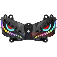 YAMAHA LC135 V8 FI LAMPU GABAN LED ADJUSTABLE RGB LAMPU DEPAN 135LC V8 LC FI MATA GABAN LED FRONT LA