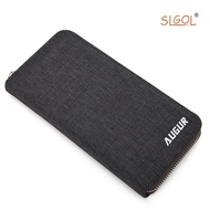 Men's Wallet ,SLGOL Long Wallet Waterproof Wallet ,Large Capacity Canvas Zipper  Cash And Card Mobile Phone Wallet