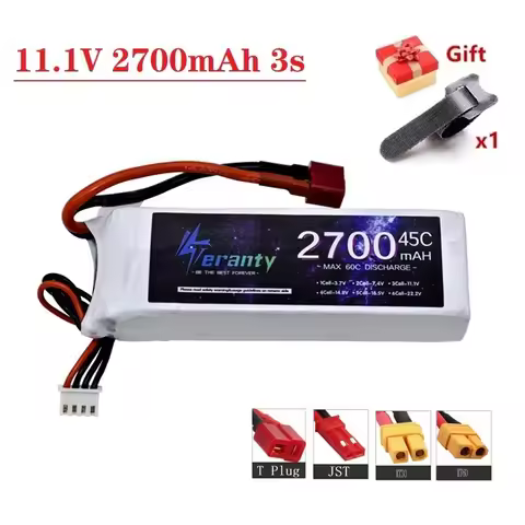 11.1V 2700mAh 3S 45C Lipo Battery Spare Parts for RC Car Airplane Boat Drone Quadcopter Battery 3s 1