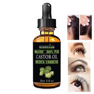 100% Pure Castor Oil-Cold Pressed-Hexane Free, Helping Hair Growth And Strength For Hair, Eyelashes,