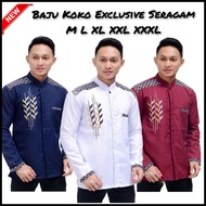 Big Size Jumbo Baju Koko Bordir Pria Dewasa Size XXL XXXL 2L 3L 4L 5L Termurah