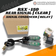 COMBO SET RSX 150 REAR SIGNAL LED [CLEAR] + SIGNAL CONDENCER [RELAY] /RSX REAR SIGNAL LED [CLEAR]/SI
