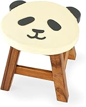 Tomo Corporation Panda Stool, W 10.8 x H 1.0-10.2 inches (25 x 22 x 25-26 cm), Load Capacity Up to 2