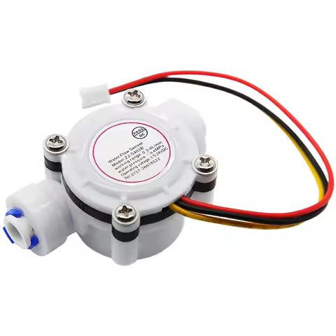 Hall Effect For Water Flow Sensor ZJ S402B with 1/4 PE Thread for For Water Dispenser 0.5 L/min up t