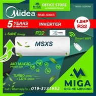 [MIGA] MIDEA 1HP Xtreme Cool R32 INVERTER AIR COND ***Ionizer ***MSXS10