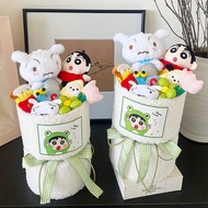 Crayon Shin-Chan Shin-Chan White Doll Bouquet Send Tanabata Valentine's Day Girlfriend Girlfriends C
