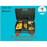 Dewalt Cordless impact wrench 98 Volts 1/2 Drive