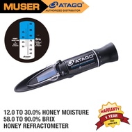 Atago MASTER-HONEY/BX  Honey Refractometer 12.0 to 30.0% Honey Moisture | 58.0 to 90.0% Brix (Code 2514)