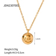 Nhà Thiết Kế Phong Cách Thép Titan evil Eye Bóng Mặt Dây Chuyền Vòng Cổ Vàng 18k Dây Thép Không Gỉ M