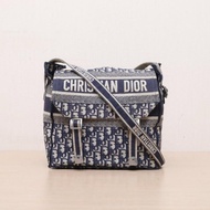 DIOR(迪奧) Diorcamp 郵差信使包 中號 29 老花 帆布 無 2020 印花刺繡