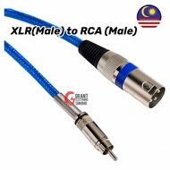XLR (Male) to RCA (Male) Cable 1.5m
