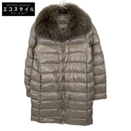 Herno 米色狐狸毛 PRODUZ LAVJAP 羽絨服，米色