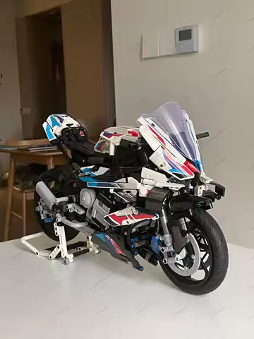 For Technical Detail & Scale: 1:5 Scale BMW M 1000 RR Technic-Style Building Kit | Detailed Motorcyc