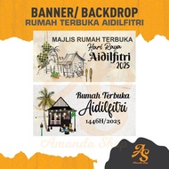 BANNER | BACKDROP RUMAH TERBUKA SELAMAT HARI RAYA AIDILFITRI