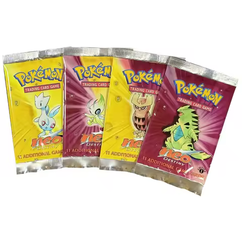 PTCG Booster Pack 11pcs/bag 1st Edition Pack Neo Destiny (N4) Trading Card Game Collection Battle Bo