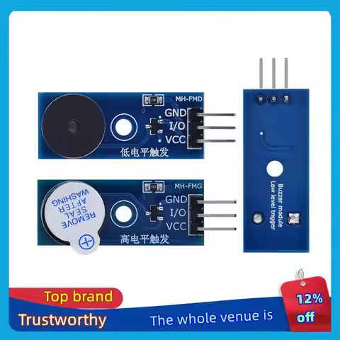 1/3PCS High Quality Active / passive Buzzer Module for Arduino New DIY Kit Active Buzzer Bow Bevel M