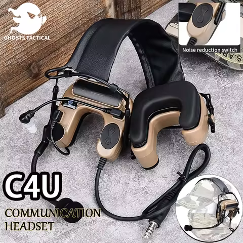 Tactical COMTAC IV Military In Ear Pickup And Noise Reduction Aviation Headset Outdoor Communication