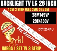 BACKLIGHT TV LCD LED LG 28 INCH 28MT49VF-28TK430V BACKLIGHT TV LG 28 INCH