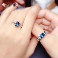 Mini Sapphire Couple Ring Girls Jewelry silver 925 original ring for women rings men korean jewelry cincin lelaki cincin perempuan couple cincin emas korea 戒指