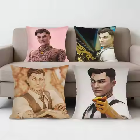 Game Fortnite Midas Pillow Case Anti-dustmite Pillowcase Invisible zipper silky Sofa cushion cover f