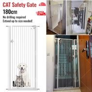 [SG SELLER] 1.8m baby gate high safety gate gate height long toddler playpen automatic lock safety pressure gate install