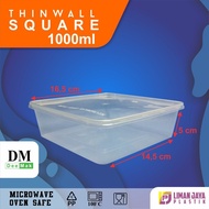 PROMO SPECIAL THINWALL DM SQ 1000ML-1500ML-2000ML-3000ML (1 PACK ISI