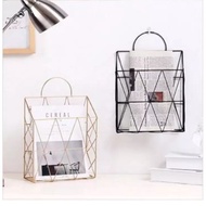 Organiser/ Metal /A4 Magazine/newspaper Storage Basket portable Multifunctional Storage Basket SB24