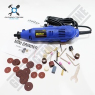 Mini Die Grinder Mollar MG005B 1 SET 40 pcs / Gerinda Mini Multifungsi MG 005B - Bor tuner set 40pcs