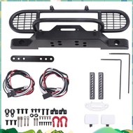 for TRX4 Metal Front Camel Trophy Bumper with Light for 1/10 RC Crawler Car  TRX4 -4