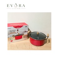 Dutch oven wooden handle 24 cm pan/ Non-stick pan/ teflon garnet pan/ maspion pan/